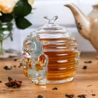 عسل خوری بلور خرسی وارداتی کد Kit-259