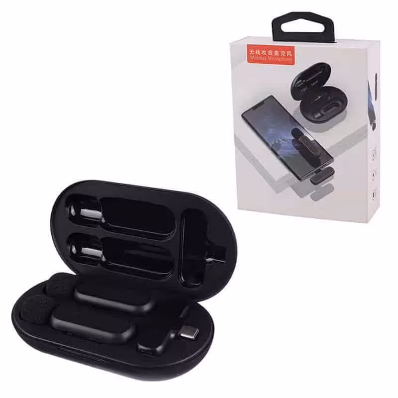 میکروفون یقه ای بی سیم K61 Type-C/ Lightning   تبدیل Type-C to Lightning