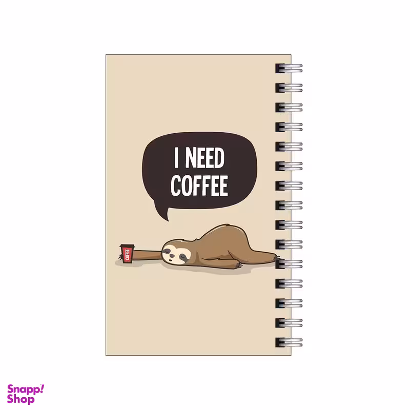 دفترچه یادداشت 60 برگ مدل To Do List طرح من قهوه می خوام کد 7256522