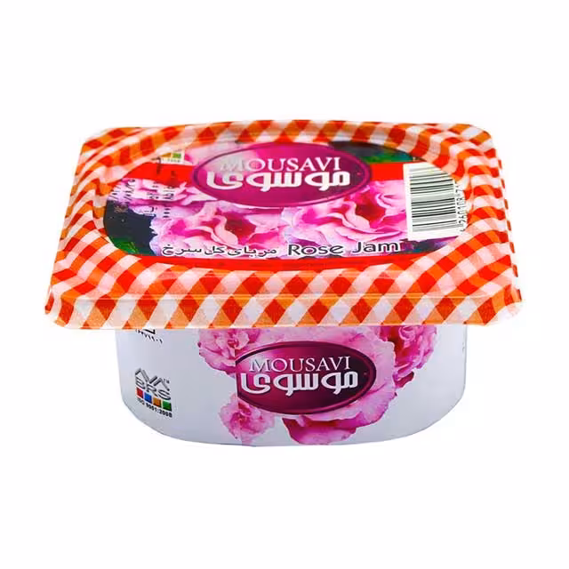 مربا گل سرخ موسوی 225 گرمی