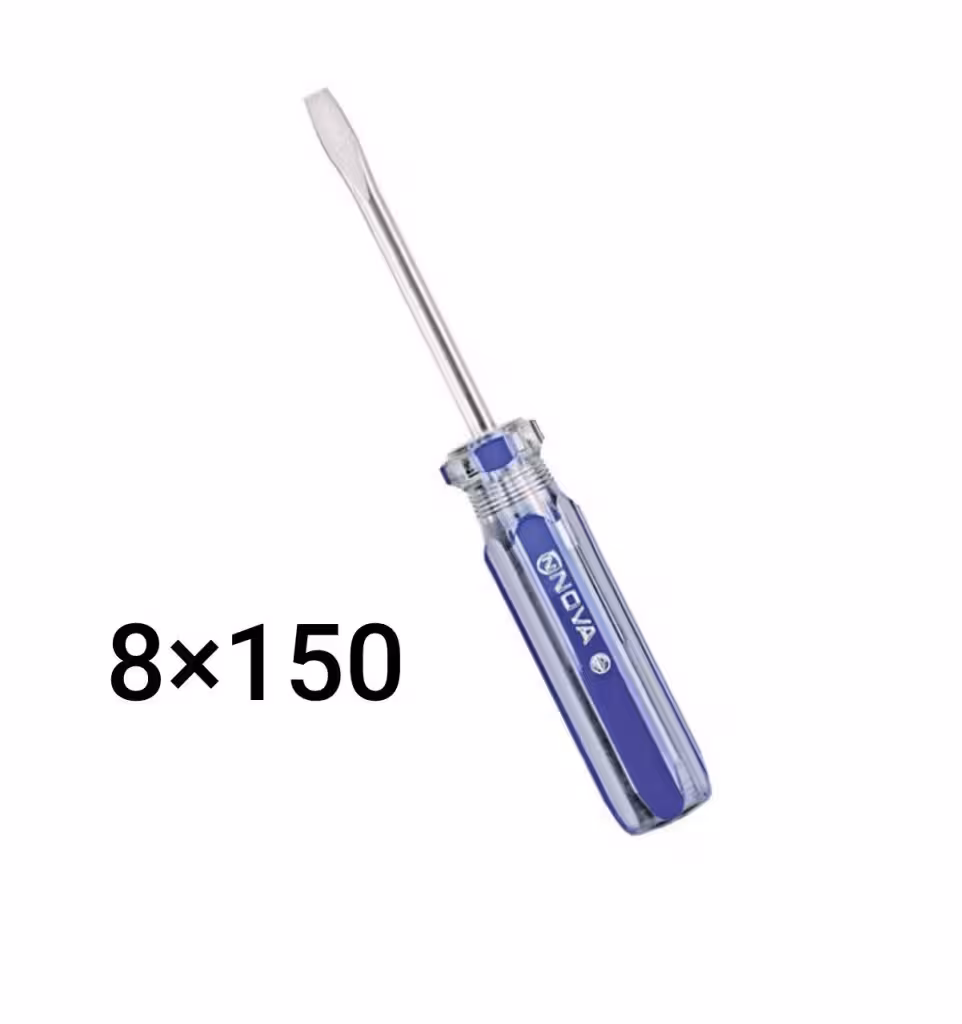 پیچ گوشتی دسته کریستالی 150×8 دوسو نووا NOVA مدل 1130