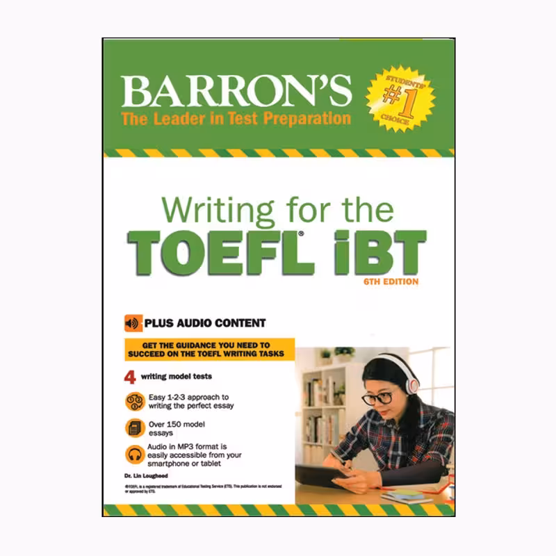 کتاب Barrons Writing For The TOEFL IBT 6th