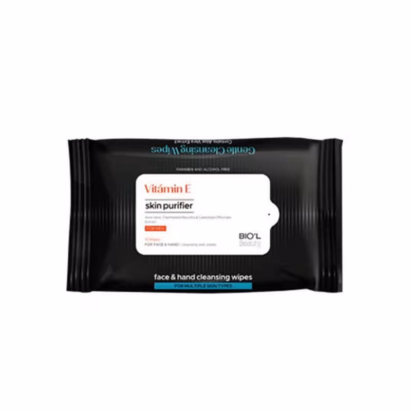 دستمال مرطوب پاک کننده دست و صورت آقایان بیول 10 عدد