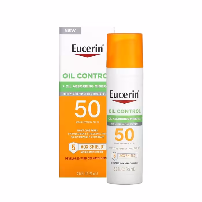 لوسیون ضد آفتاب اوسرین Eucerin اویل کنترل پوست چرب Oil Control