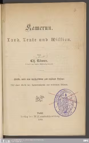 خرید و دانلود نسخه کامل کتاب Kamerun. Land, Leute und Mission
