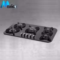 گاز رومیزی میلان کد G84 پنج شعله شیشه