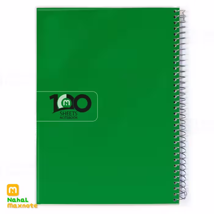 دفتر 100 برگ سیمی طلقی تک رنگ کد 3115.طرح 7