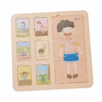 پازل چوبی اعضای بدن کلاسیک ورد Classic World