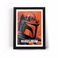 تابلو قاب جنگ ستارگان مندلوریان Mandalorian