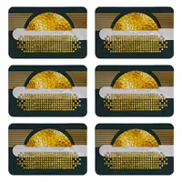 زیربشقابی طرح مدرن کد 8925 بسته 6 عددی | کالا مکس