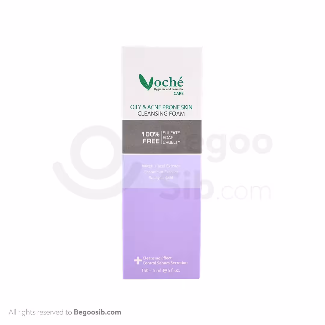 فوم شستشوی صورت مناسب پوست های چرب و مستعد آکنه وچه 150 میلی لیتری