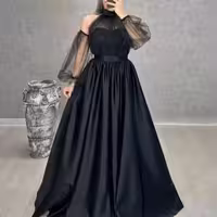 پیراهن شب زنانه ساتن گالریا مدل ماکسی شیک لباس مجلسی عروسکی پیراهن مزونی لباس عقد نامزدی