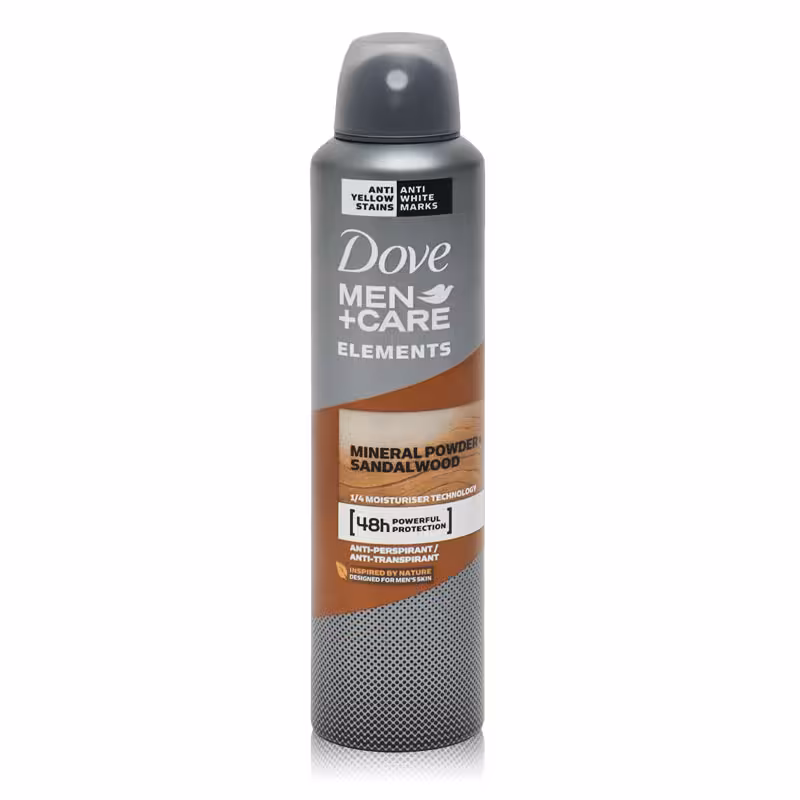 اسپری زیر بغل مردانه داو مدل Mineral Powder   Sandalwood حجم 150 میل