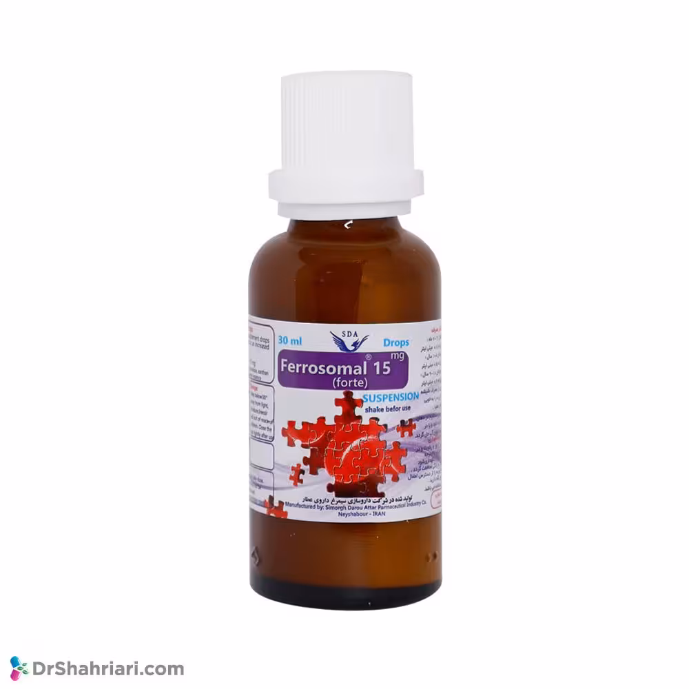 قطره آهن فروزومال فورت 15 میلی گرم سیمرغ دارو عطار | 30 میلی لیتر