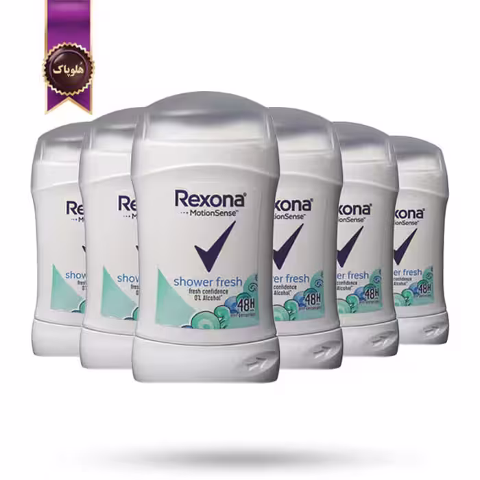 6 عدد مام استیک ضدتعریق زنانه رکسونا Rexona مدل شاور فِرِش Shower Fresh حجم 40 میلی لیتر (اورجینال)