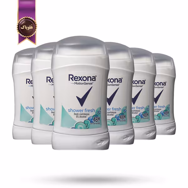 6 عدد مام استیک ضدتعریق زنانه رکسونا Rexona مدل شاور فِرِش Shower Fresh حجم 40 میلی لیتر (اورجینال)