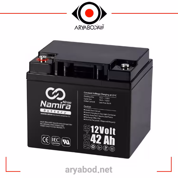 باتری یو پی اس 12ولت 42 آمپر نامیرا نیرو (12V 42AH) UPS BATTERY NAMIRANIROO NB12-42