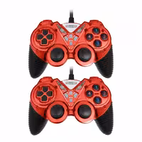 دسته بازی دوبل شوک دار باسیم Macher مدل MR-62 - قرمز - RYL