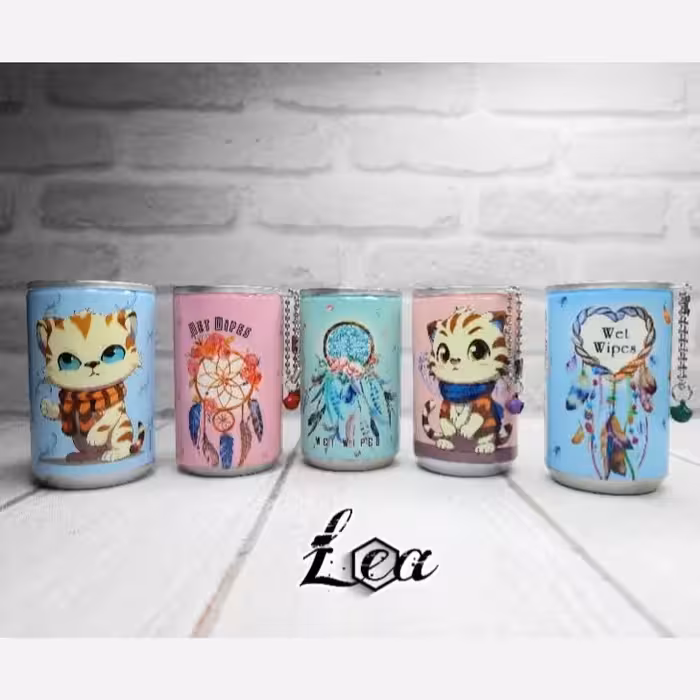 دستمال مرطوب قوطی جیبی فانتزی 30 تایی