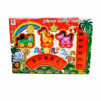 قطار بازی موزیکال حیوانات مدل چراغدار