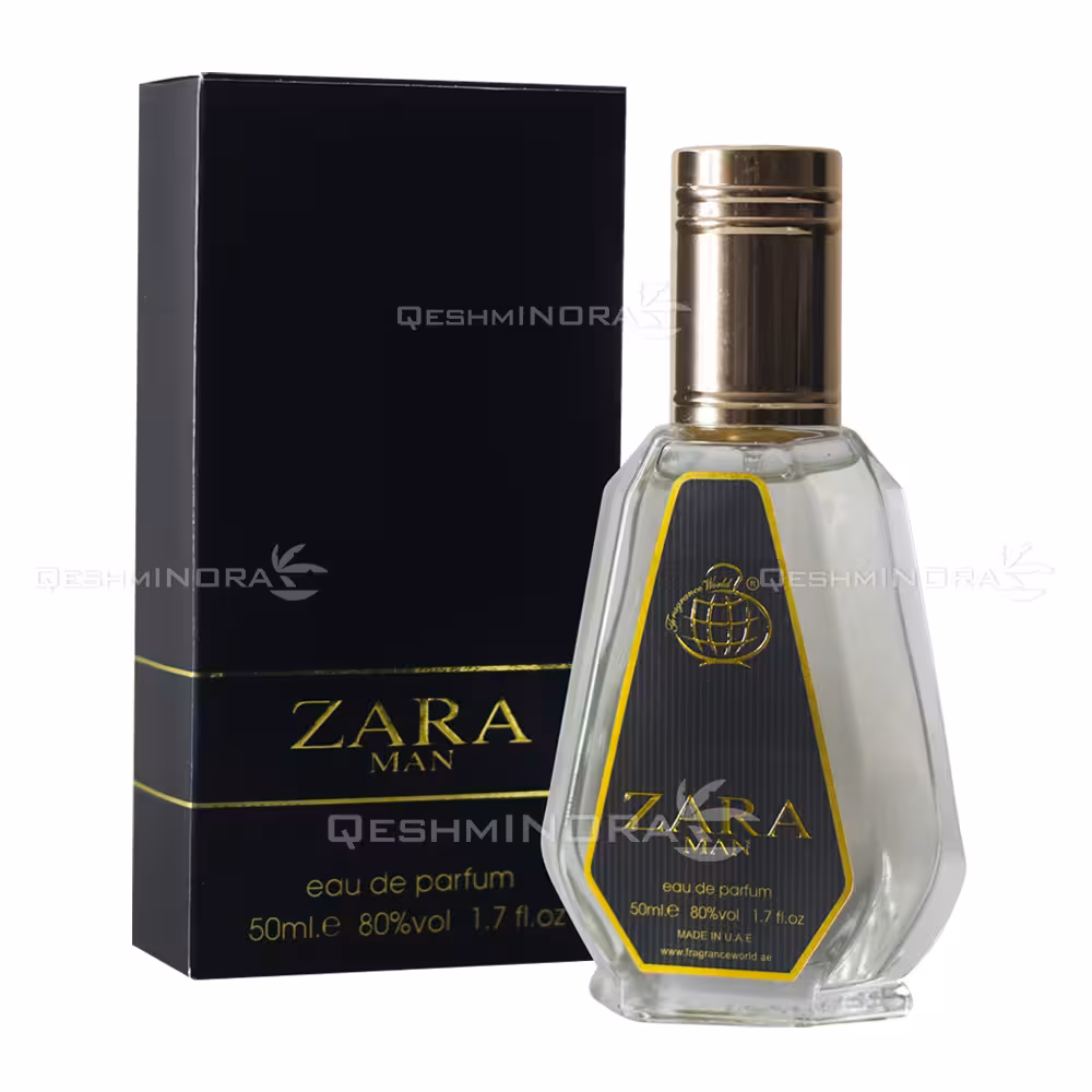 ادکلن 50 میل زارا من فرگرانس ورد Zara Man Fragrance World - فروشگاه قشم اینورا