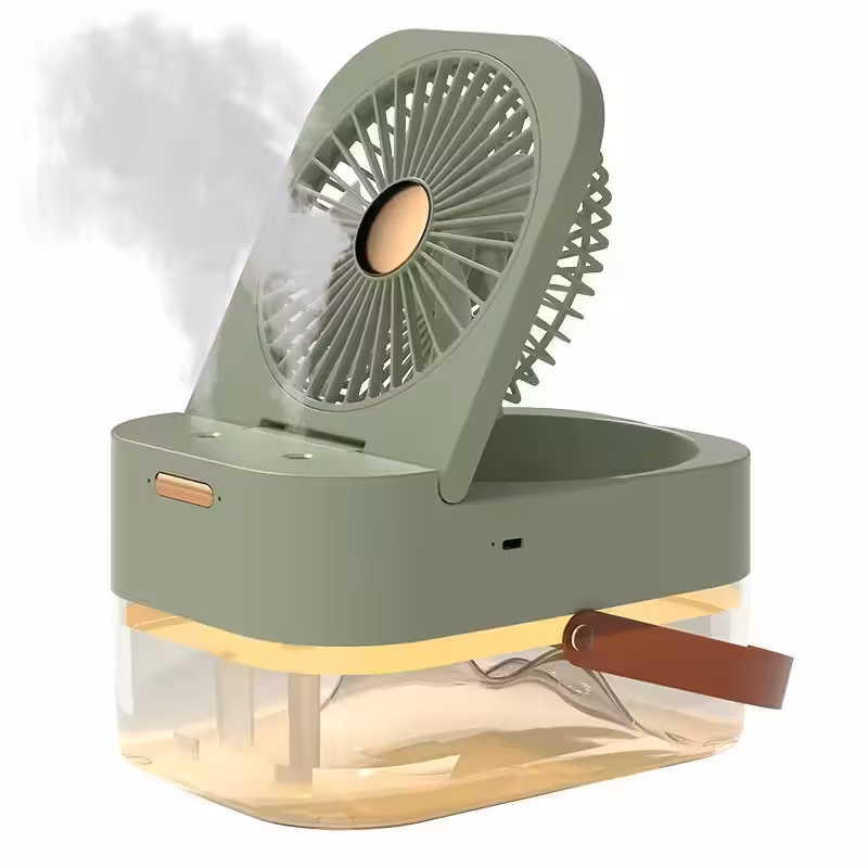 پنکه ریموت دار مه پاش رومیزی با چراغ خواب مدل Summer Portable