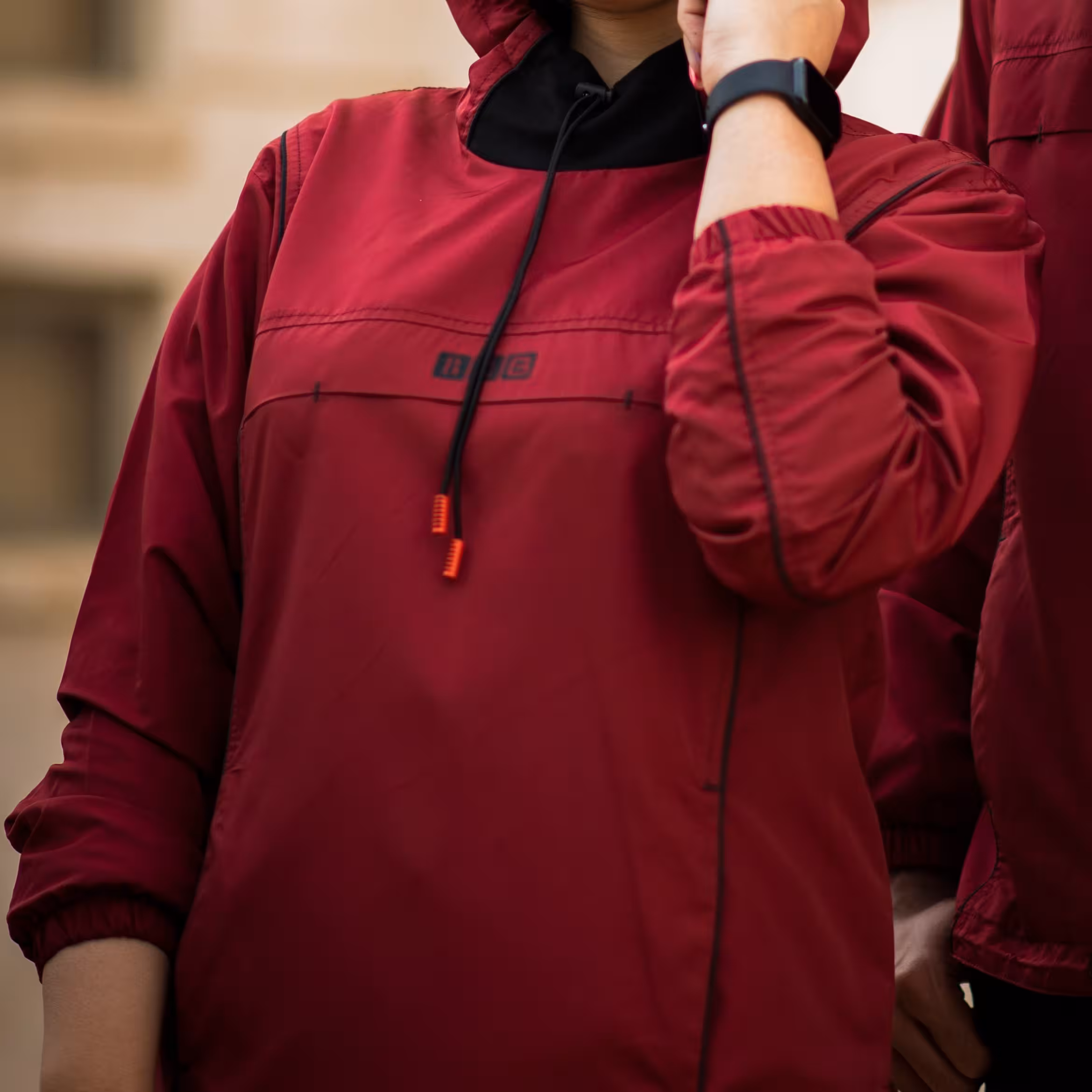هودی زنانه D704 برساد رنگ زرشکی سایز XL