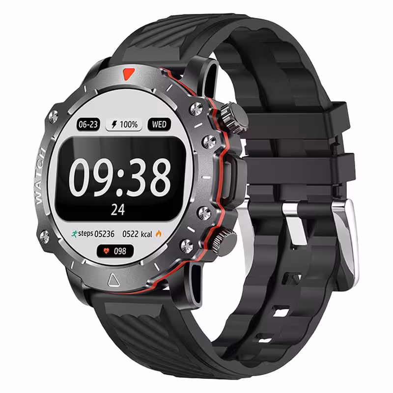 ساعت هوشمند 45 میلی متری ریولینک مدل R12 pro ultra با بند سلیکون | کالا مکس