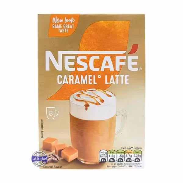 بسته 8 عددی نسکافه کارامل لاته