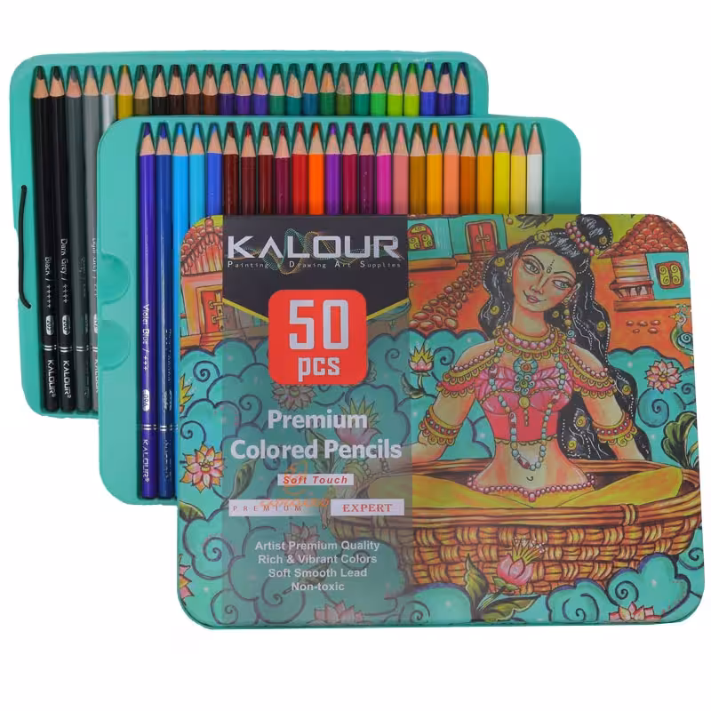 مدادرنگی 50 رنگ kalour طرح زن بومی