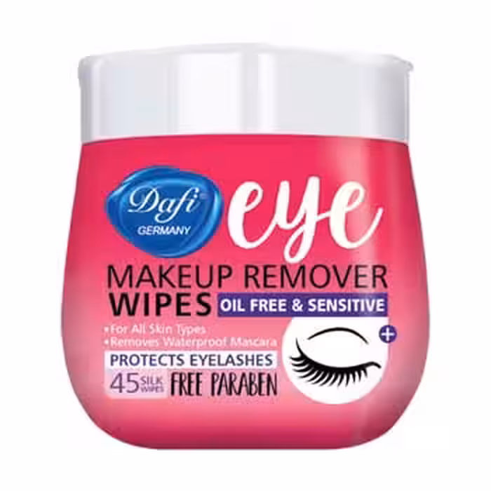 دستمال مرطوب پاک کننده آرایش چشم 45 برگی دافی