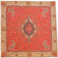 رومیزی مربع ترمه ابریشم کد TRM188