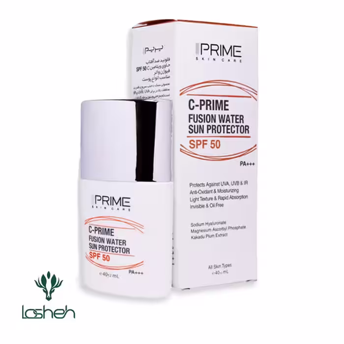 فلوئید ضد آفتاب رنگی SPF50 حاوی ویتامین C پرایم