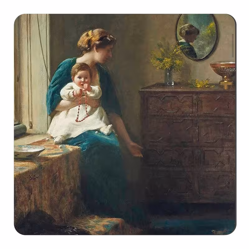 مگنت طرح نقاشی مادر و کودک کد wmg404