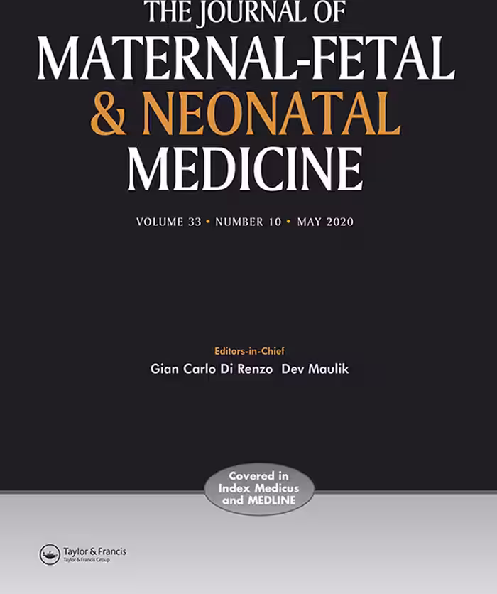 The Journal of Maternal-Fetal &amp; Neonatal Medicine 2020 - کتاب پزشکی بهار