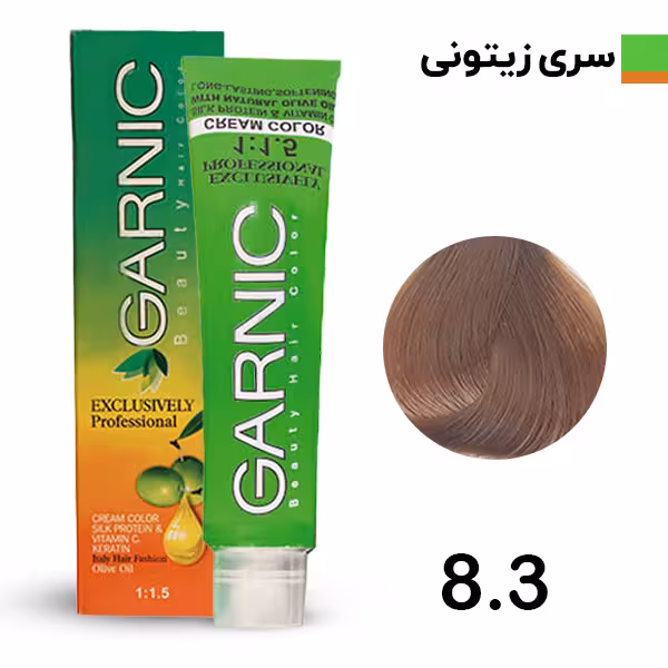 رنگ مو گارنیک بلوند زیتونی روشن شماره 83 GARNIC
