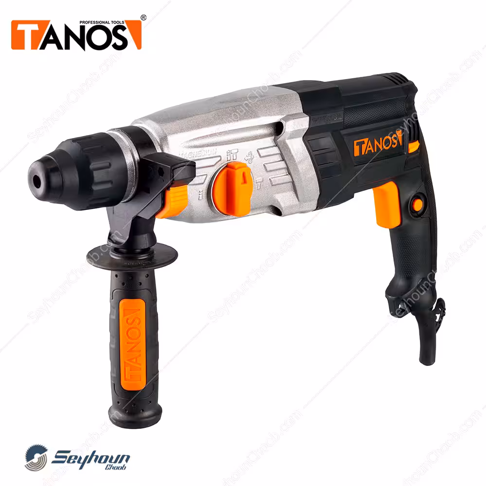 دریل بتن کن سه حالته چکشی 30 میلی متری اتوماتیک 900 وات تانوس مدل TANOS RH-01-30