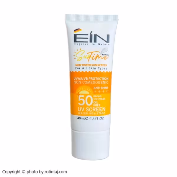 ضد آفتاب بی رنگ SPF50 ای آی ان انواع پوست 40 میلی