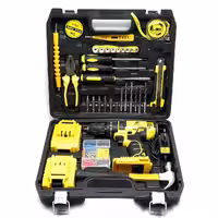 مجموعه 100 عددی دریل پیچ گوشتی شارژی چکشی بوزیل مدل BOZ-04-100PCS