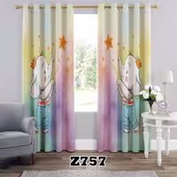 یک عدد پنل پرده اماده طرح فیل z757