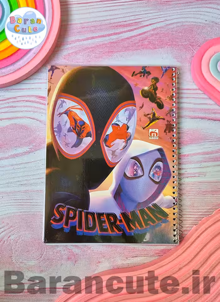 دفتر 60 برگ سیمی جلد شده نهال طرح مرد عنکبوتی 4