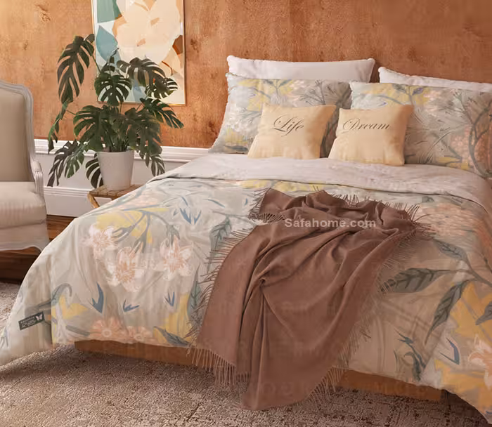 روتختی یک نفره مخمل 4 تکه طرح دانژه هرمدر