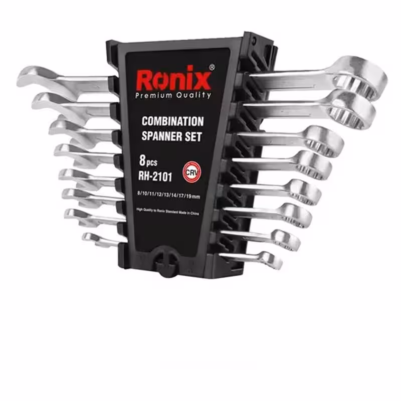 مجموعه 8 عددی آچار یک سر تخت یک سر رینگ رونیکس مدل RH-2101