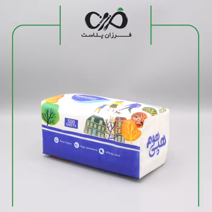دستمال 500 برگ هپی هوم (بسته 8 عددی)