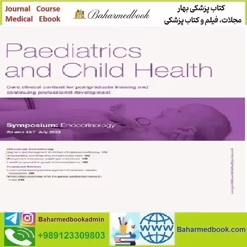 Paediatrics and Child Health Volume 33 Issue 1 to 7 2023