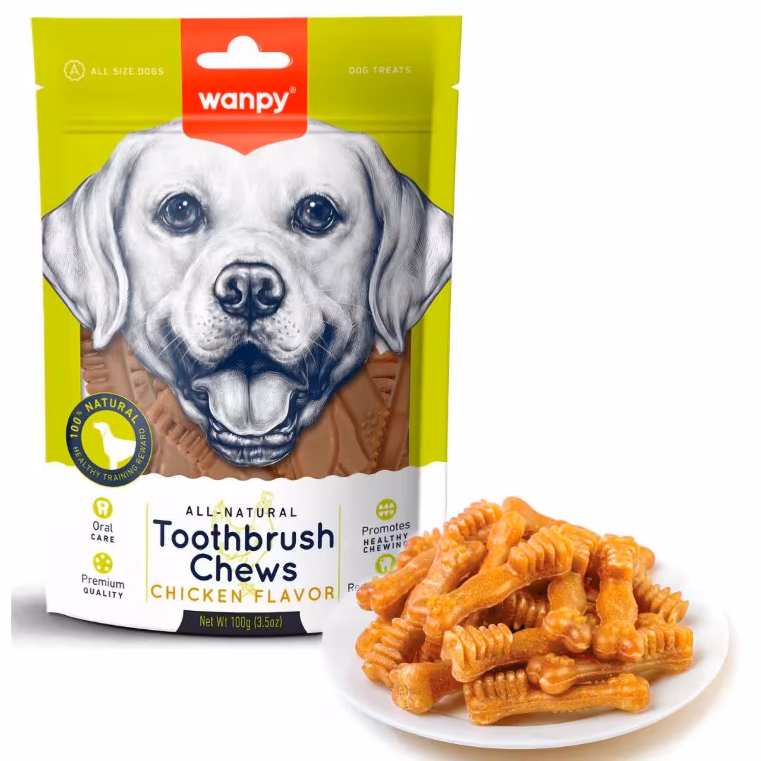 تشویقی سگ ونپی طعم مرغ مدل Toothbrush Chews