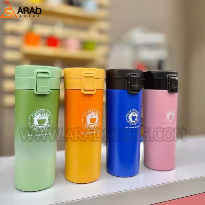 تراول ماگ سایز بزرگ طرح coffee cup