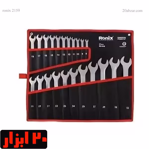 مجموعه 12 عددی آچار یک سر تخت یکسر رینگی رونیکس مدل RH-2159