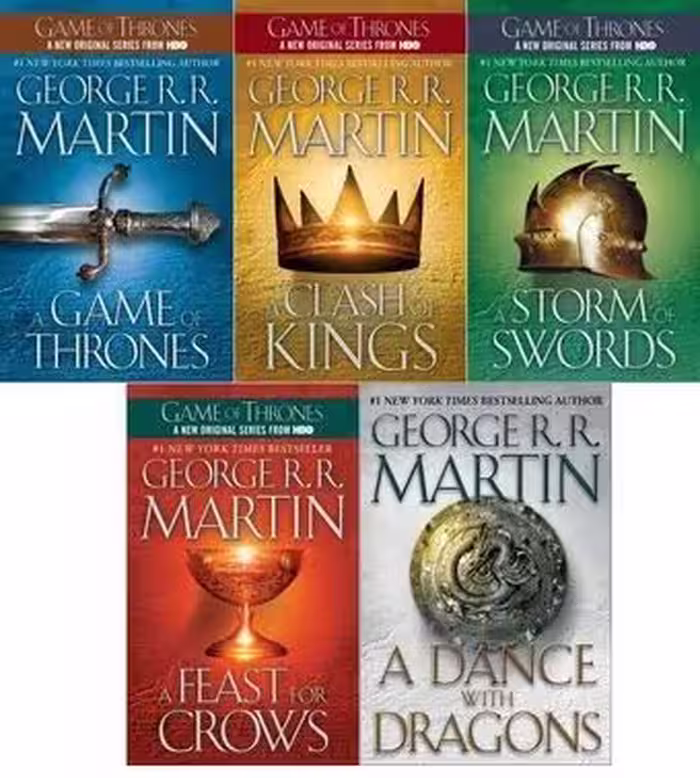 Game of Thrones Series Hardcover 1 – 5 ( پک کامل متن کامل جلد سخت بدون سانسور )