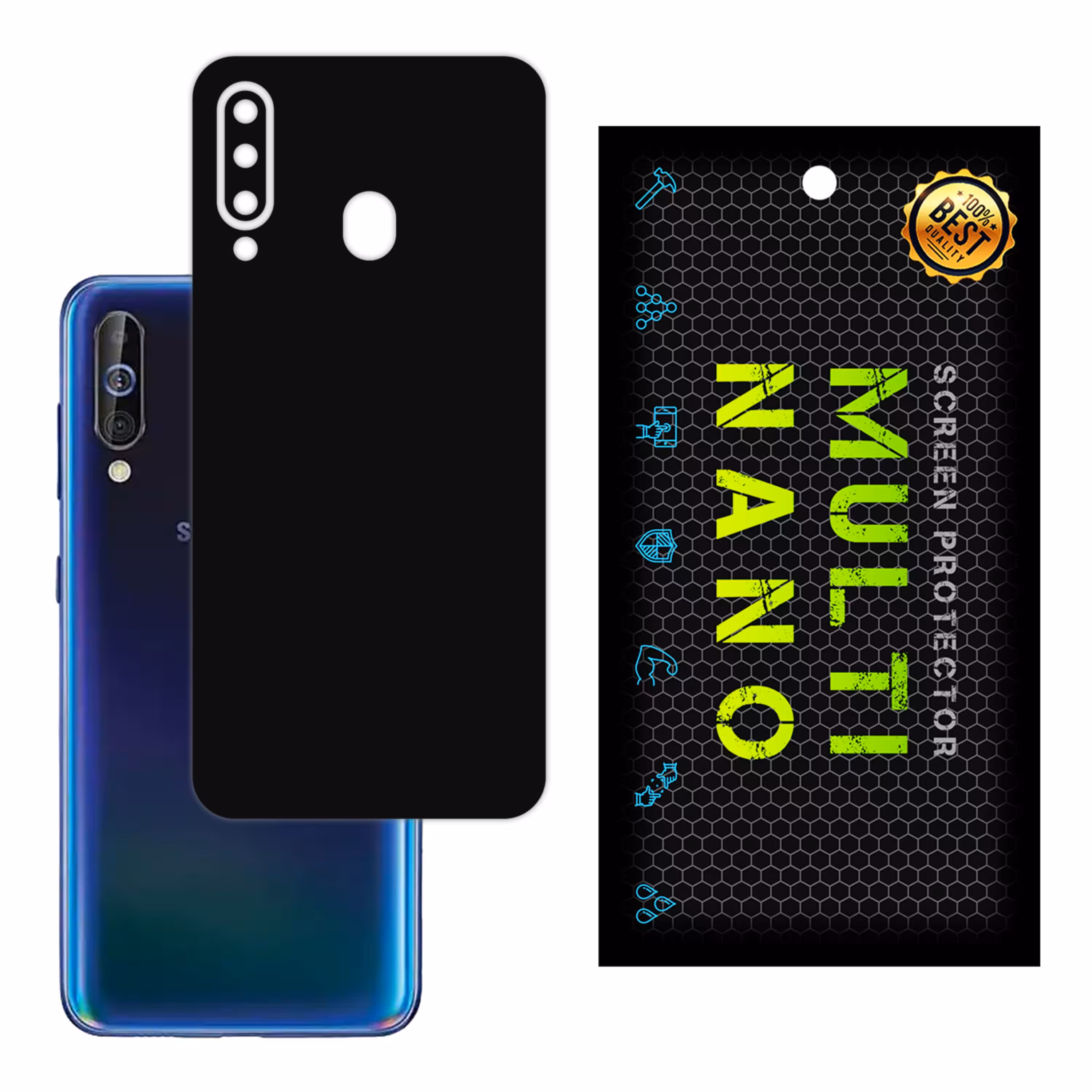 برچسب پوششی MultiNano مدل X-F1M-Black برای پشت  مویایل سامسونگA60